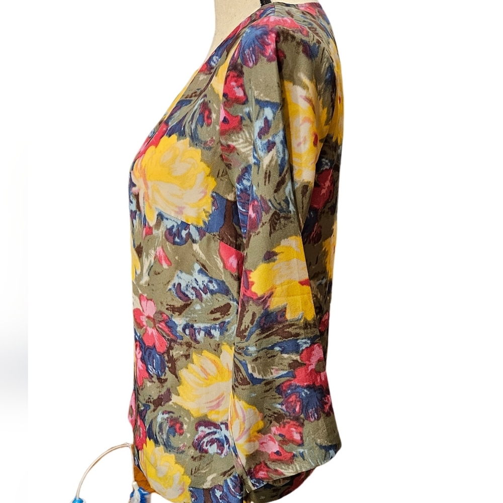 J Crew Floral Blouse - Picture 3 of 7